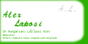 alex laposi business card